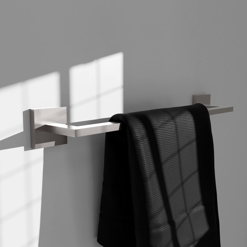 ZLINE Rubicon 18 in. Towel Rail in Champagne Bronze, 2.19" H x 18.06" W x 3" D, Brushed Nickel