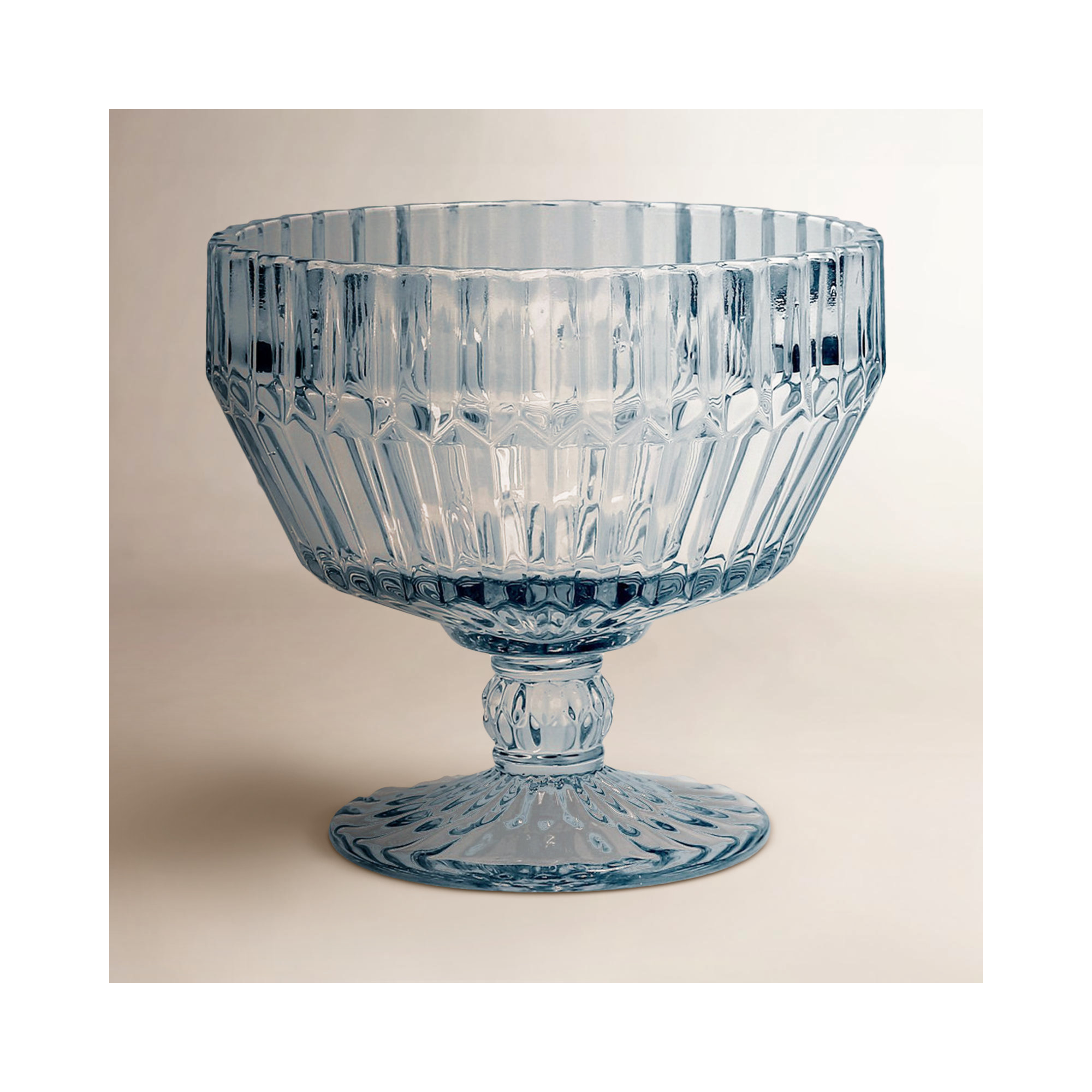 Fortessa Archie Glass Dessert Bowl (Set of 6), Dusk Gray