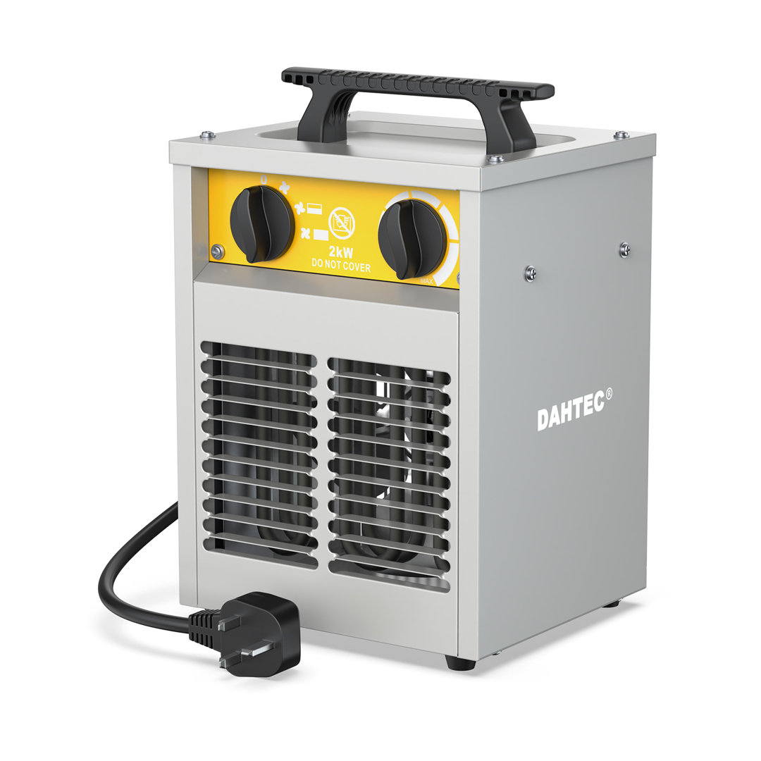 DAHTEC Portable Industrial Blower Heater - Professional Series 2000W-3000W - For Construction Sites, Garages, and Workshops