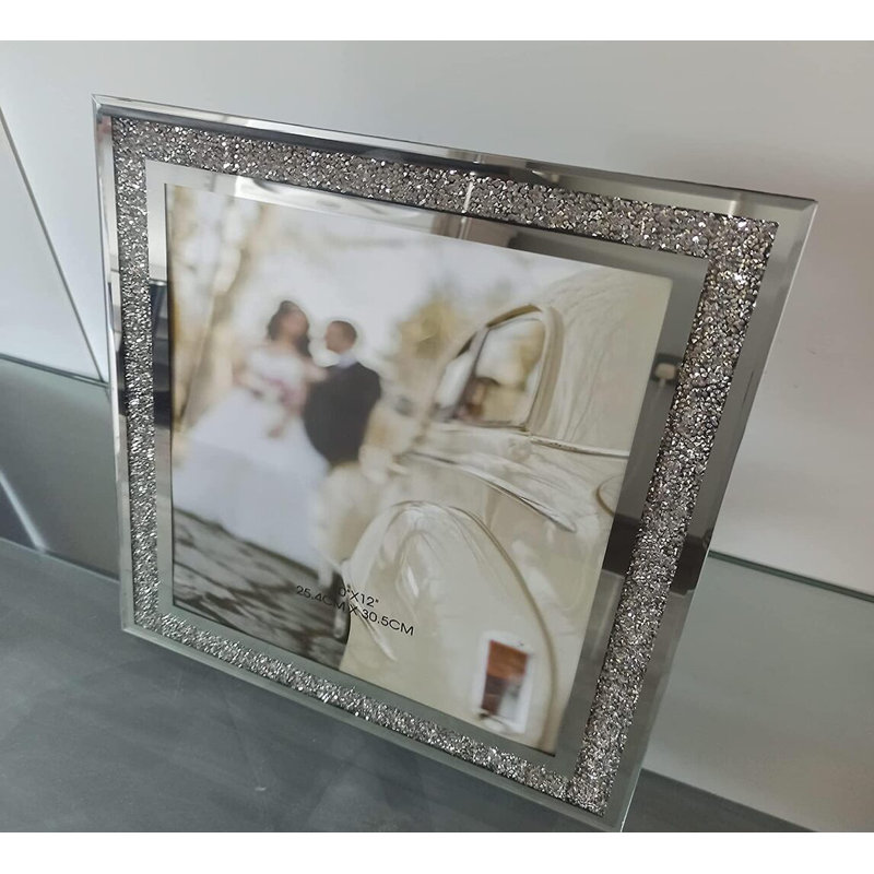 Netawaka Silver Glass Picture Frame