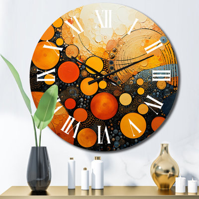Horloge murale Cyre - Collages abstraits