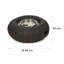 Round Stone Propane Smokeless Fire Pit