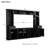 Minimalist Entertainment Wall Unit Set With Bridge For Tvs Up To 75"-197922365