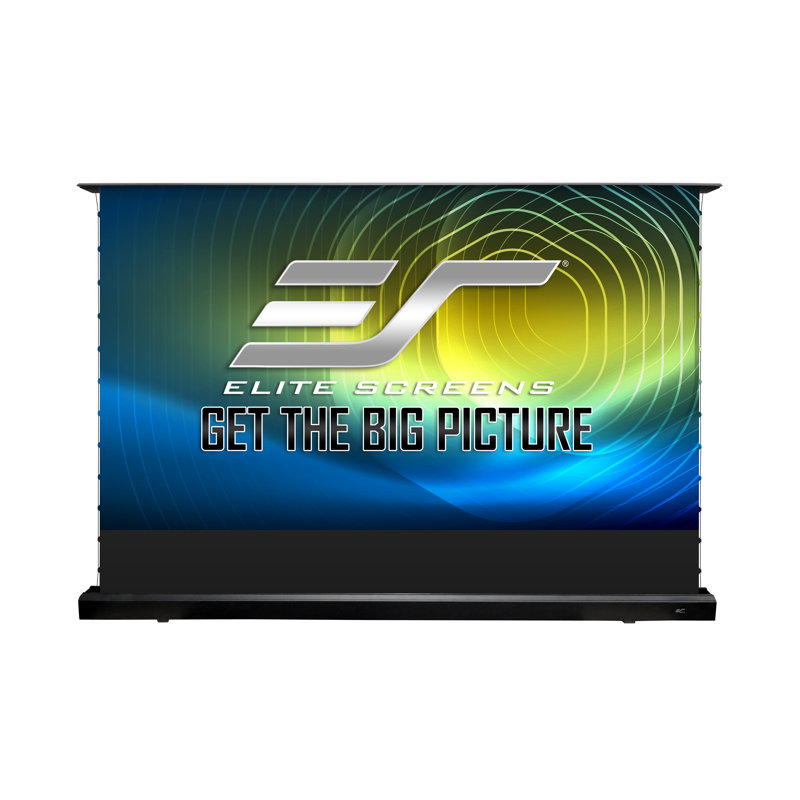 Kestrel Tab-Tension CLR 5 Electric Floor-Rising Ceiling Light Rejecting Ultra-Short Throw Projector Screen