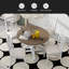 Ensemble 5 pièces de table de salle à manger rétro et extensible avec 4 chaises rembourrées-1192835095-1192835094-1192835096