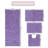 Freida Floral Rectangular 100% Cotton Solid Bath Rugs & Contour Mat (Set of 4)-588217357