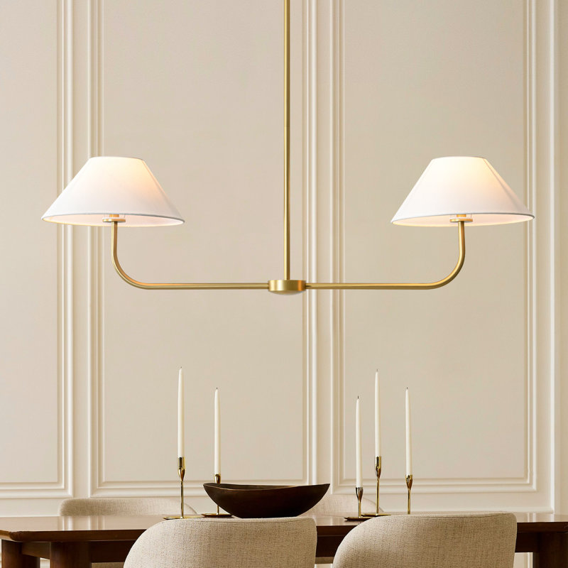 Kelsey 2 - Light Kitchen Island Pendant Light, Gold