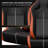 2PC New Universal Bucket Racing Seats Stitch Orange PVC Leather Reclinable Carbon Look Leather With Adjustor Slider(Not Including Seat Bracket ) 1 Box Of 2 Pieces