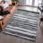 Premium Machine Washable Lyndhurst AMF1191 Stripes Rug-1319571543