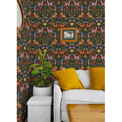 Whimsical Creatures Peel and Stick Wallpaper