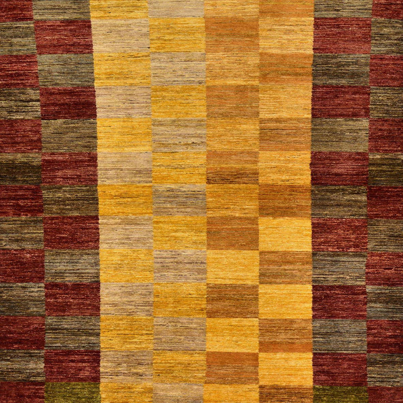 Tapis abstrait moderne 66, Carré 7 pi