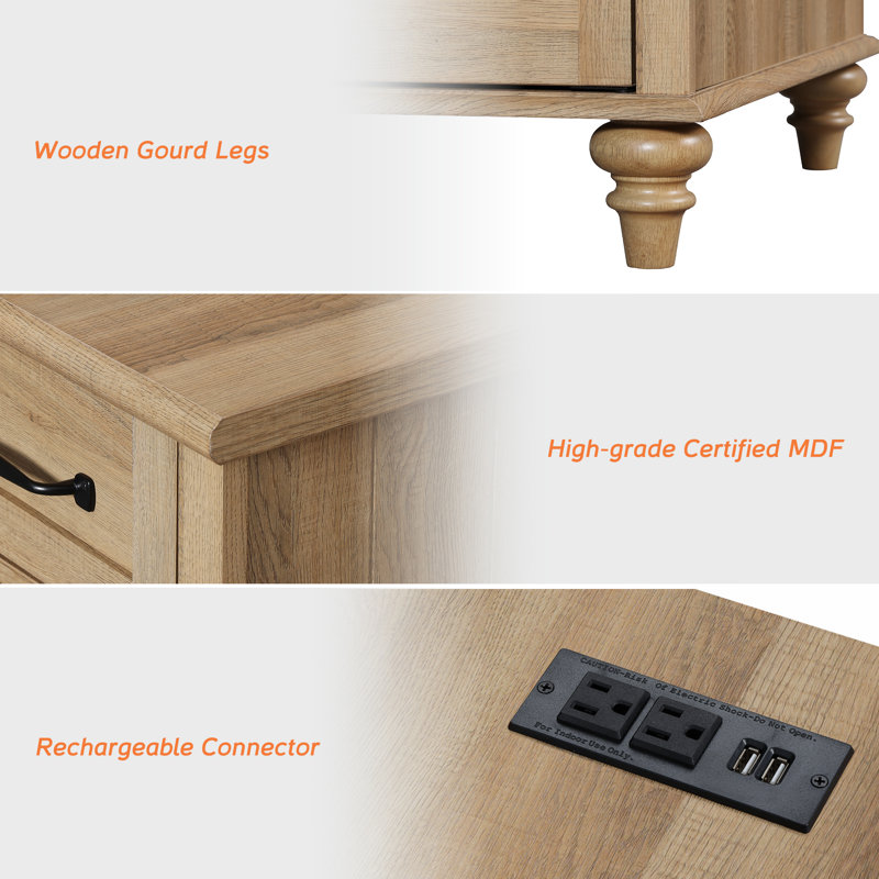 Bonapfel 3 - Drawer End Table, 1