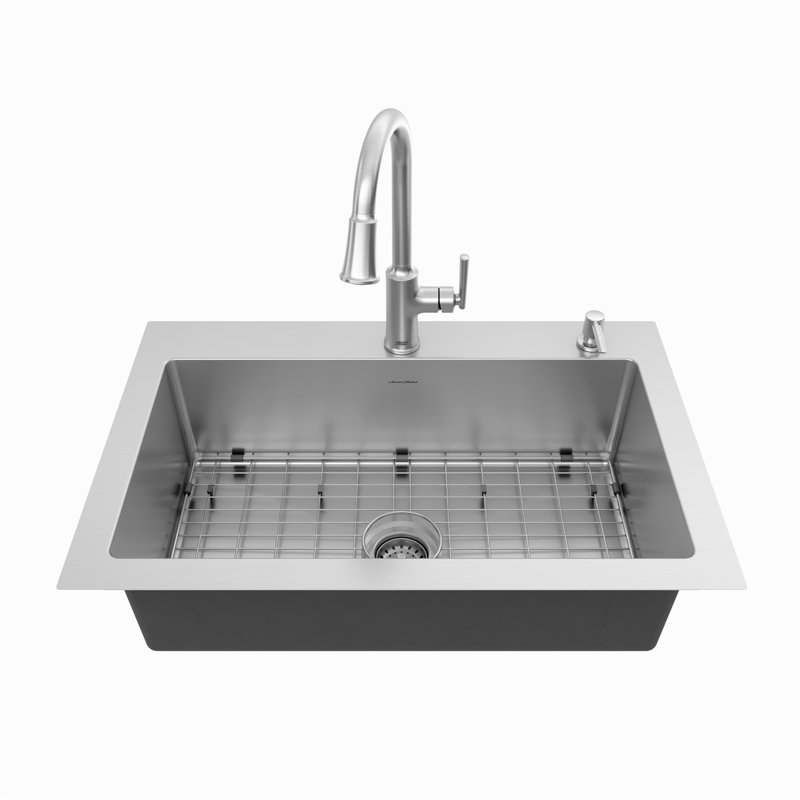 American Standard Pull Down Touch Kitchen Faucet with Soap Dispenser