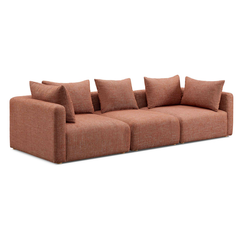 Canapé Tov Furniture Hangover Sedona, Red Textured Fabric