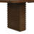 Calder 7-Piece Mid-Century Modern Wood Dining Table Set With Upholstered Arm Chairs-122905314