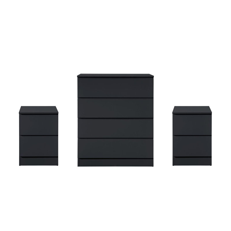 Sheana Piece Bedroom Set, Black