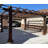 Solid Mission Brown Redwood Pergola-997436416