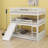 Triple Bed With Built-In Ladder,Slide And Guardrails-406409364
