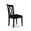 Ensemble de table de cuisine 3 pièces pour petits espaces comprenant une table de salle à manger ronde avec Dropleaf et 2 chaises en bois massif, noir-446050946-446050944-446050959