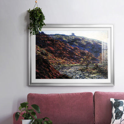 Gorge Of The Petite Creuse by Claude Monet - Fine Art Reproduction, Matted and Framed Under Acrylic Glass, Large Living Room Wall Art