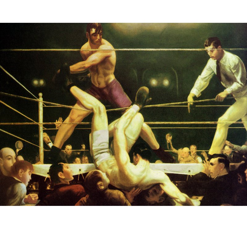 Jack Dempsey et Firpo, H 18 po x l 24 po