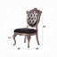 Chaise d'appoint capitonnée (ensemble de 2)