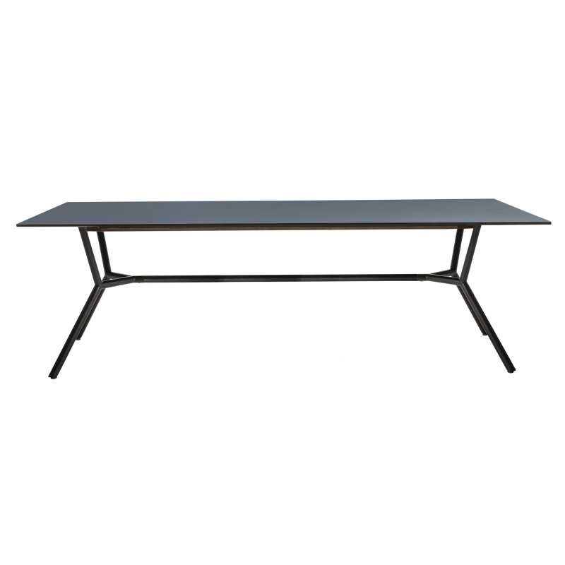 Table de salle à manger Reef, HPL noir nordique, Anthracite, H 29,13 po x l 70,88 po x P 39,38 po