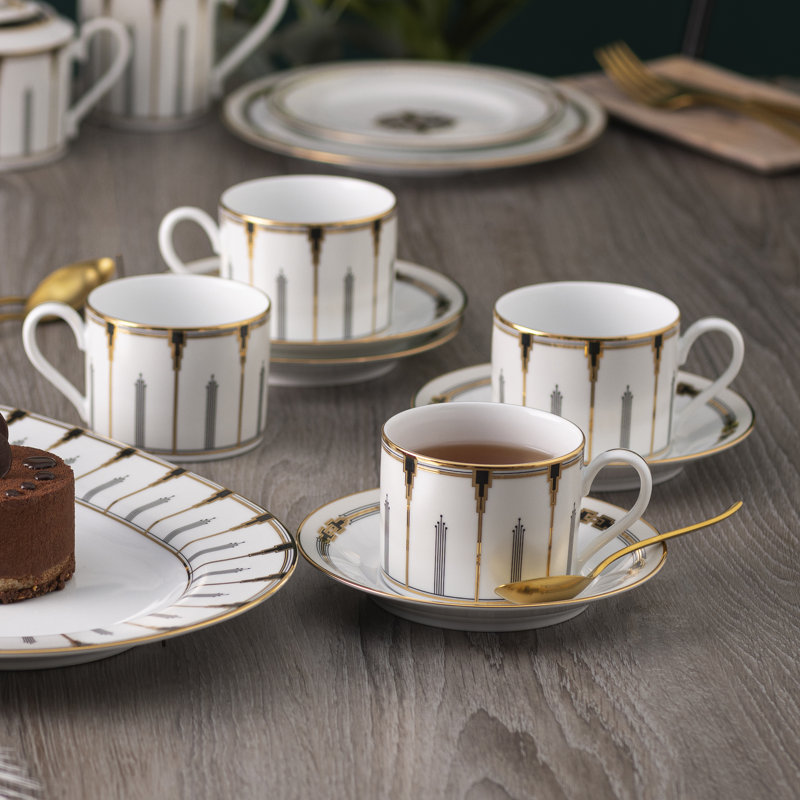 Ensemble de 4 tasses Noritake Empire Gold, 23 cl.