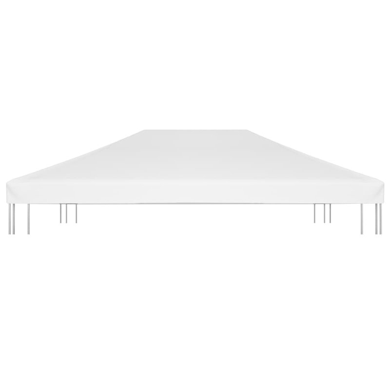 Peppino Dakota Fields Fabric Replacement Canopy for Gazebo, White