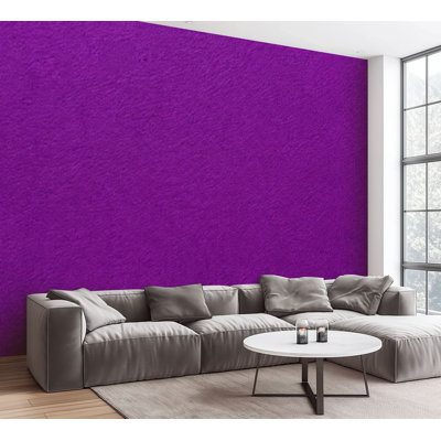 Wall Mural Peel and Stick Wallpaper Purple felt abstract textile Self-Adhesive Removable Contact Paper Wall Decor for Living Room Bedroom 100"H x 144"W