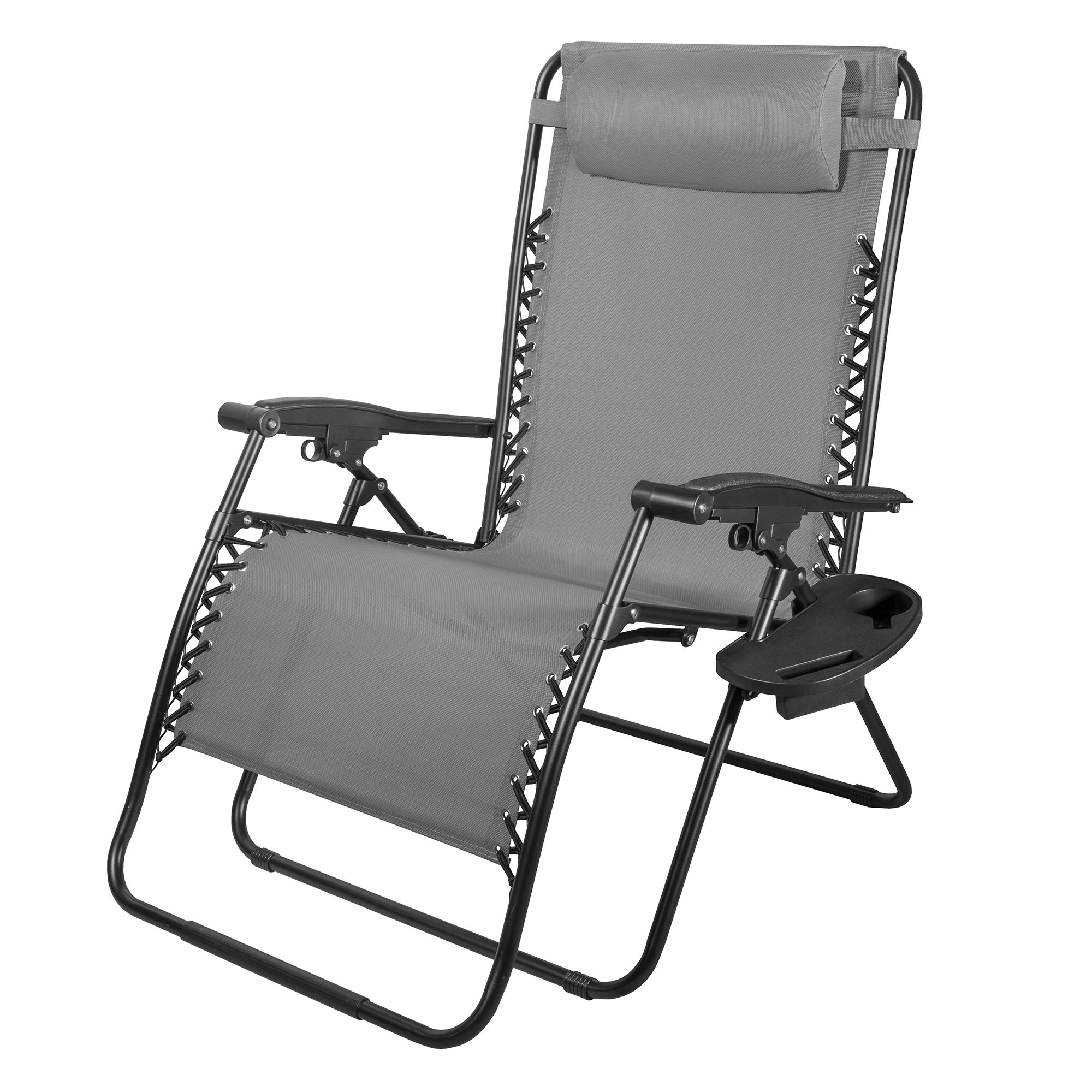 Arlmont & Co. Four Seasons Steel Reclining Zero Gravity Lawn Chair, XL