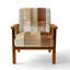 Chaise rembourrée abstraite minimaliste rembourrée avec accoudoirs beige minimaliste-231950831