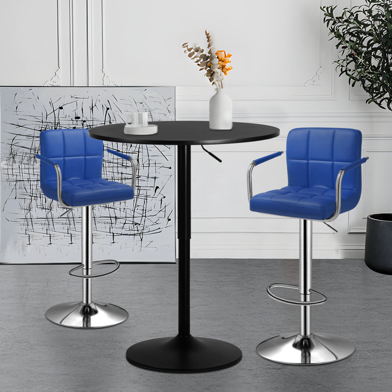 Ensemble de salle à manger Westmoor, L 31,5 po x l 31,5 po, Noir, Bleu
