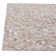 Mosaic Leather Cowhide Chevron Area Rug in Light Beige