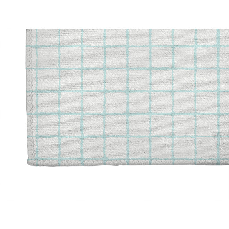 Tapis de bureau léger Rebar, L 6 pi x L 4 pi, Bleu clair