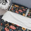 Multicolor Wildflowers Garden On Black Pattern - Ensemble de housse de couette à motif floral-702579229
