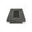 Cowden Rectangle Concrete Propane Smokeless Fire Pit Table-316610032
