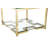 Juntunen Side Table In High Polish Gold - 20" H x 28" W x 28" D