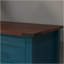 Console de style campagnard avec 2 tiroirs et tablette de rangement inférieure pour le vestibule, table d'appoint rustique avec tiroir de rangement et tablette pour le salon, couloir (bleu pagode)