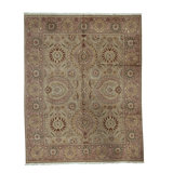 Manchuria Hand-Knotted Wool Oriental Area Rug In Yellow/Pink