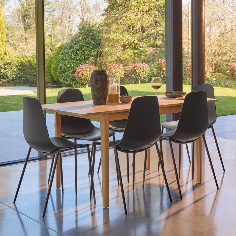 Extendable Dining Table Set , Black