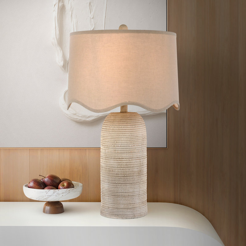 Yvonne Wavy Shade Table Lamp