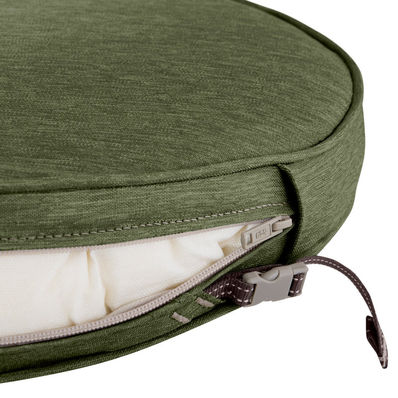Pina Outdoor 2'' Dining Chair Cushion Cover, 2" H x 15" W x 15" D, Fern Green