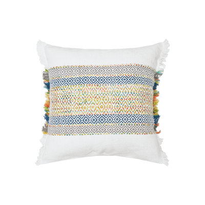 Ashley Geometric Cotton Blend Throw Pillow
