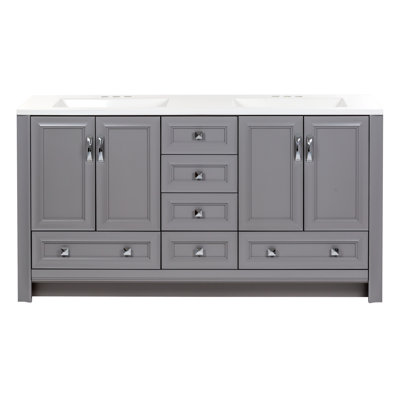 Nimay 60.5 Double Bathroom Vanity with Top