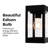 Wodina Outdoor Aluminum Solar Wall Lantern with LED Edison Bulb