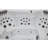 Luxury Spas 240 Volt Acrylic Rectangle Standard (Hardwired) Hot Tub in Gray