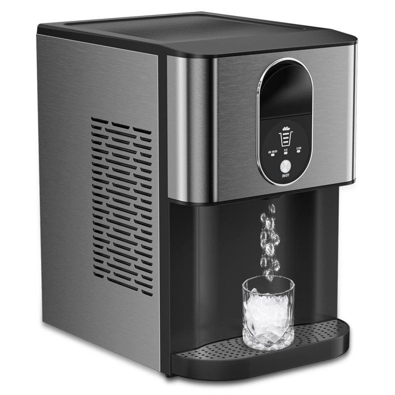 44 Lb. Daily Production Clear Nugget Ice Cubes Portable Ice Maker
