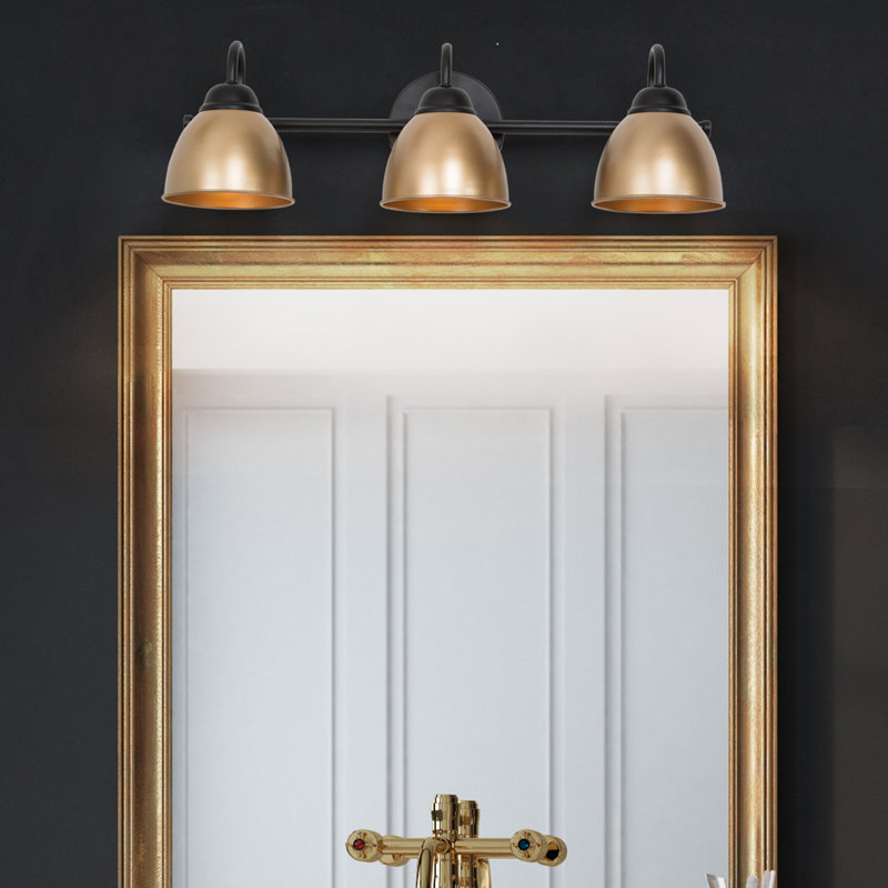 Garuda Dimmable Vanity Light With Dome Shade, 3