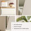 Armoire multifonctionnelle blanche moderne 20,5 po - poubelle basculante et tiroir coulissant, rangement pour panier à linge pour la cuisine, la salle de bain ou la salle de lavage